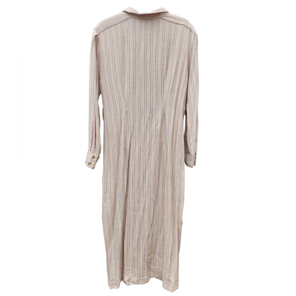 FREE PEOPLE Audrey Cream Stripe Midi Dress, size S - Picture 4 of 8